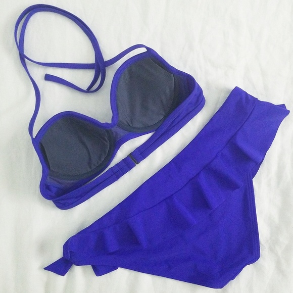 Victoria's Secret Push Up Bikini (M) in Royal Blue - Picture 3 of 3